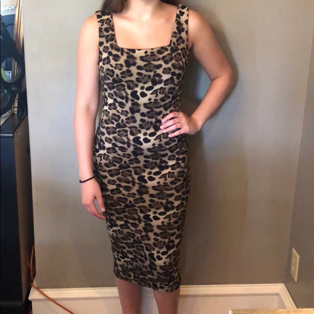 Cheetah bodycon dress